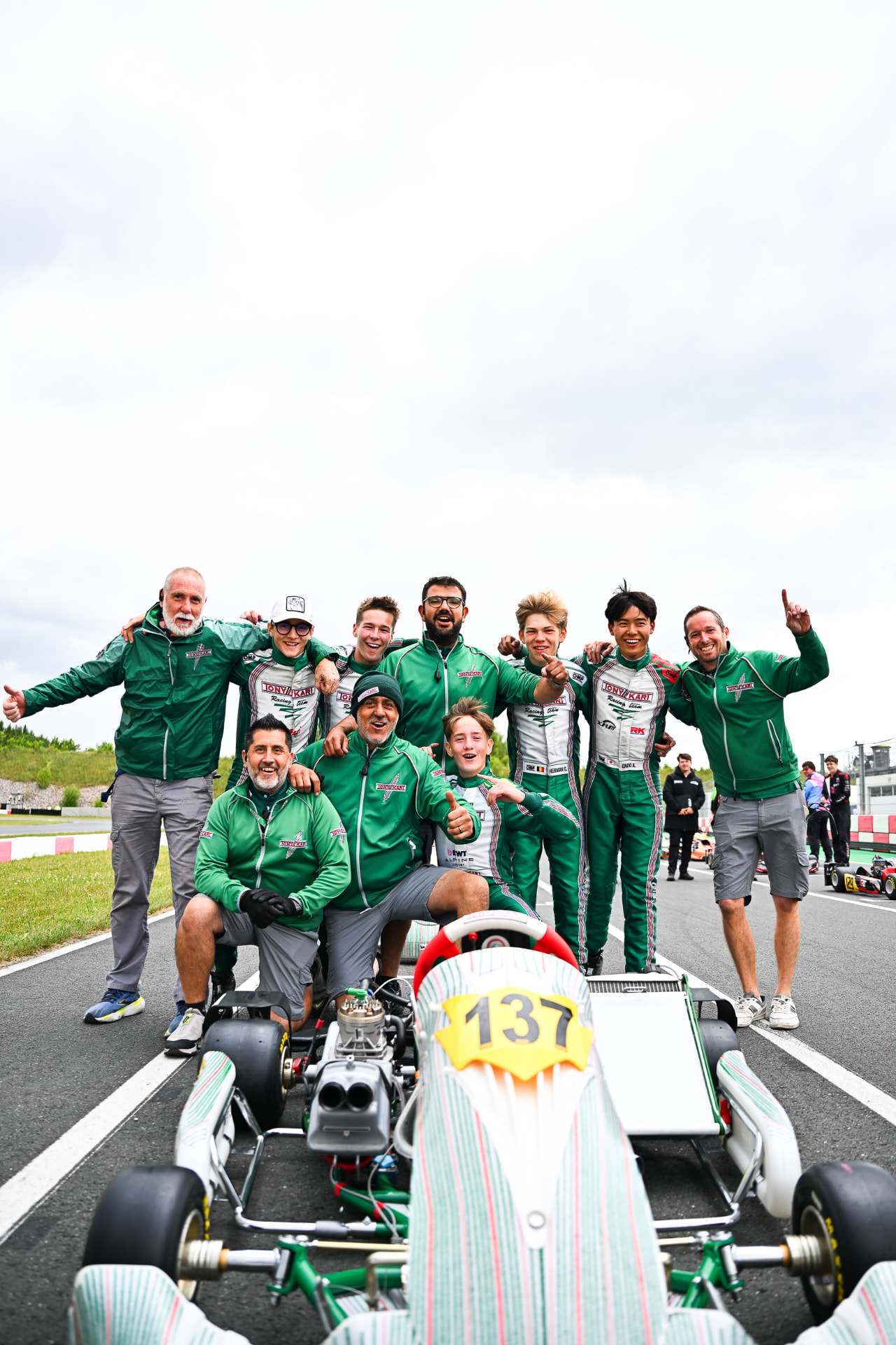 Gilles with the Tony Kart Racing Team