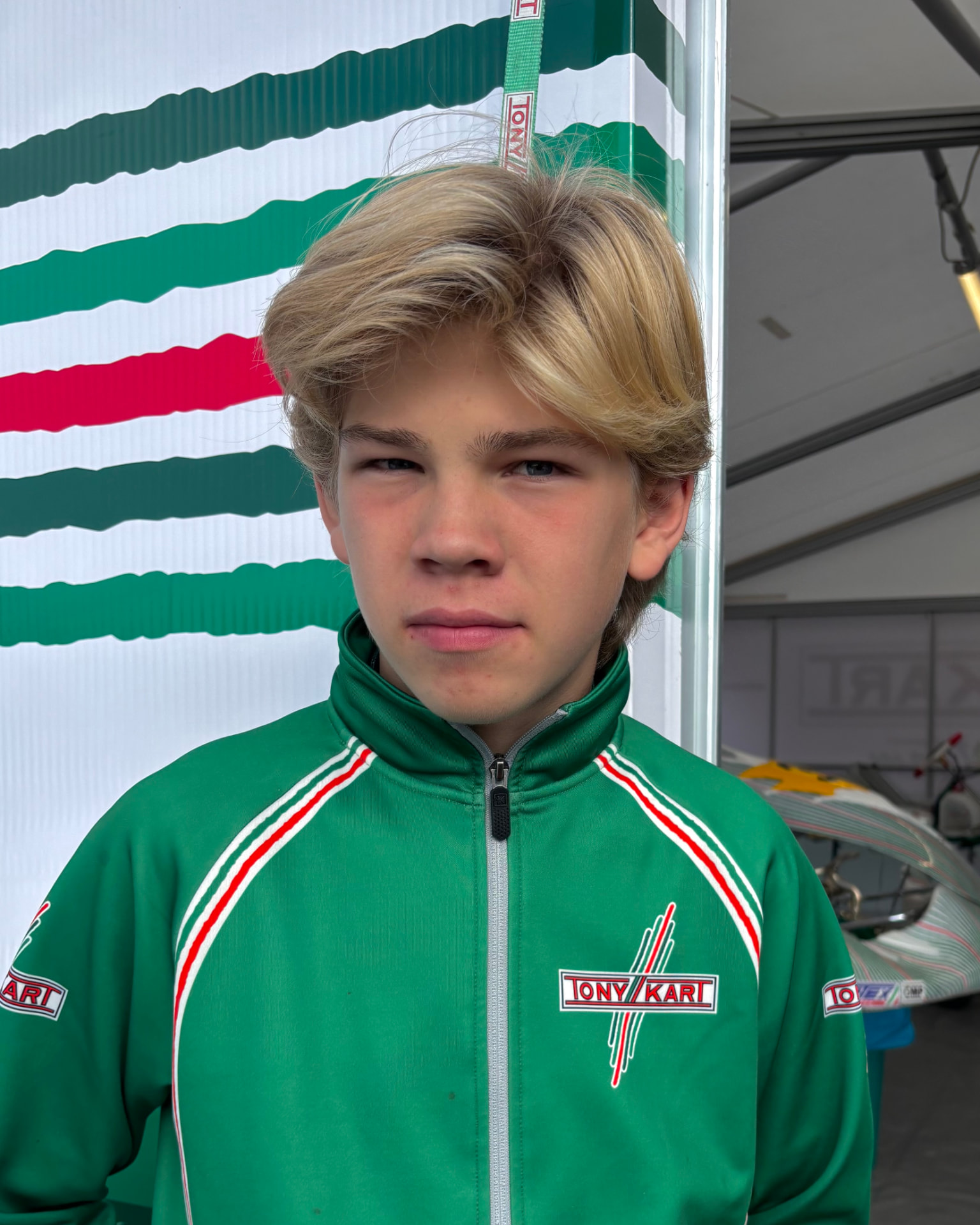 Gilles in his Tony Kart jacket